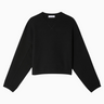 White + Warren Cotton Sweatshirt in Black