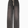 Wide Leg Denim Pant in Charcoal