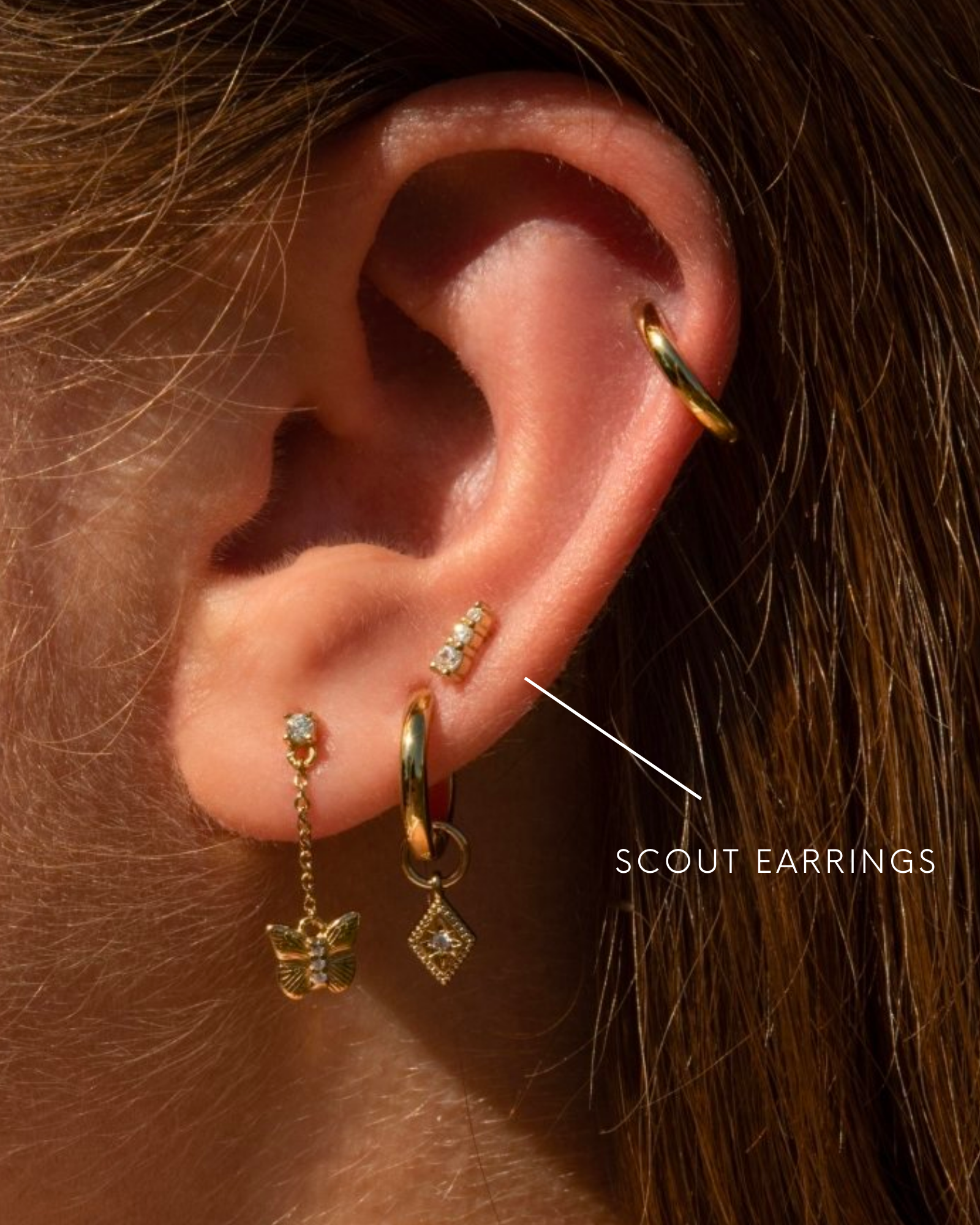Five and Two Scout Earrings