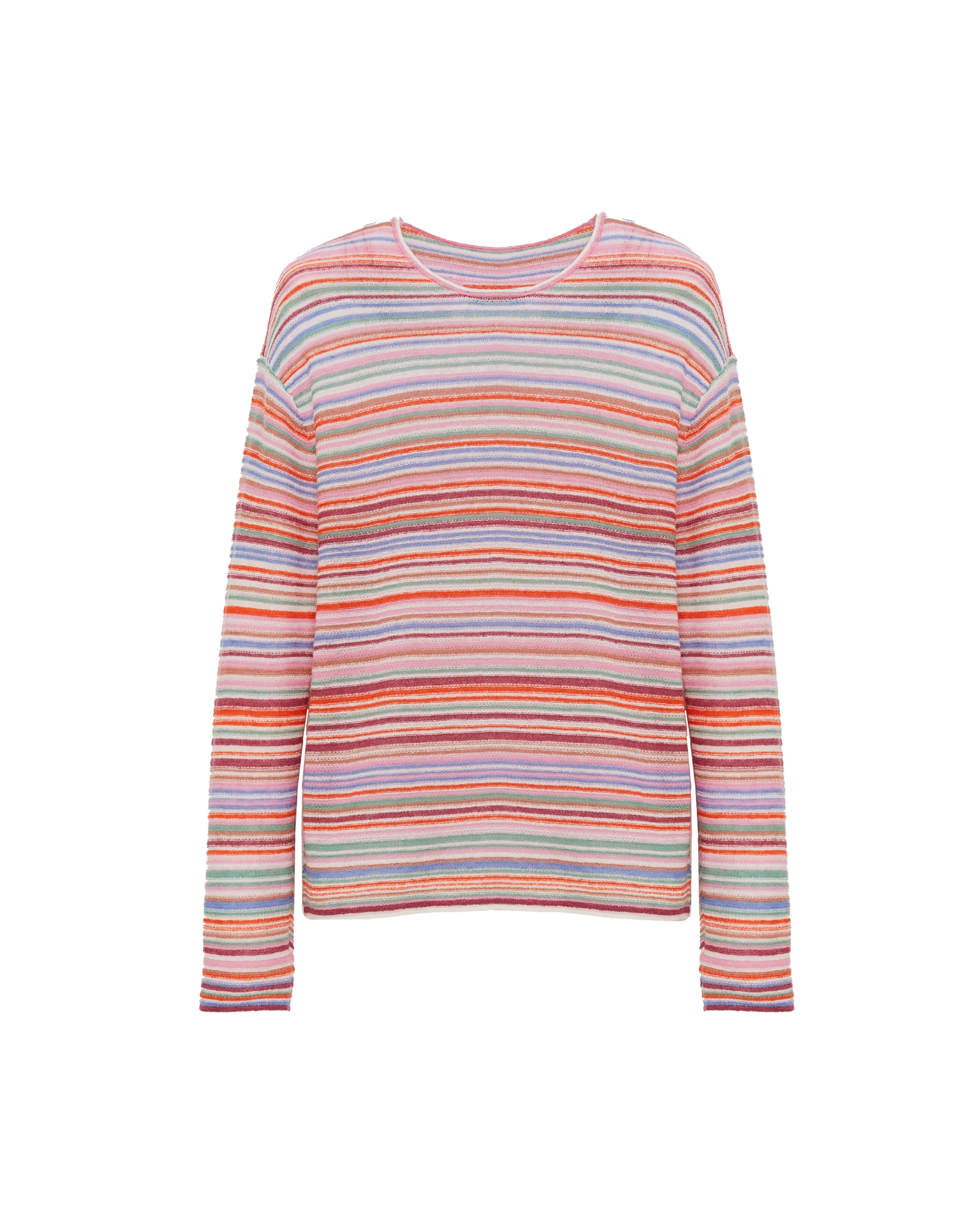 Dorothee Schumacher Striped Softness Pullover in Colorful Stripes