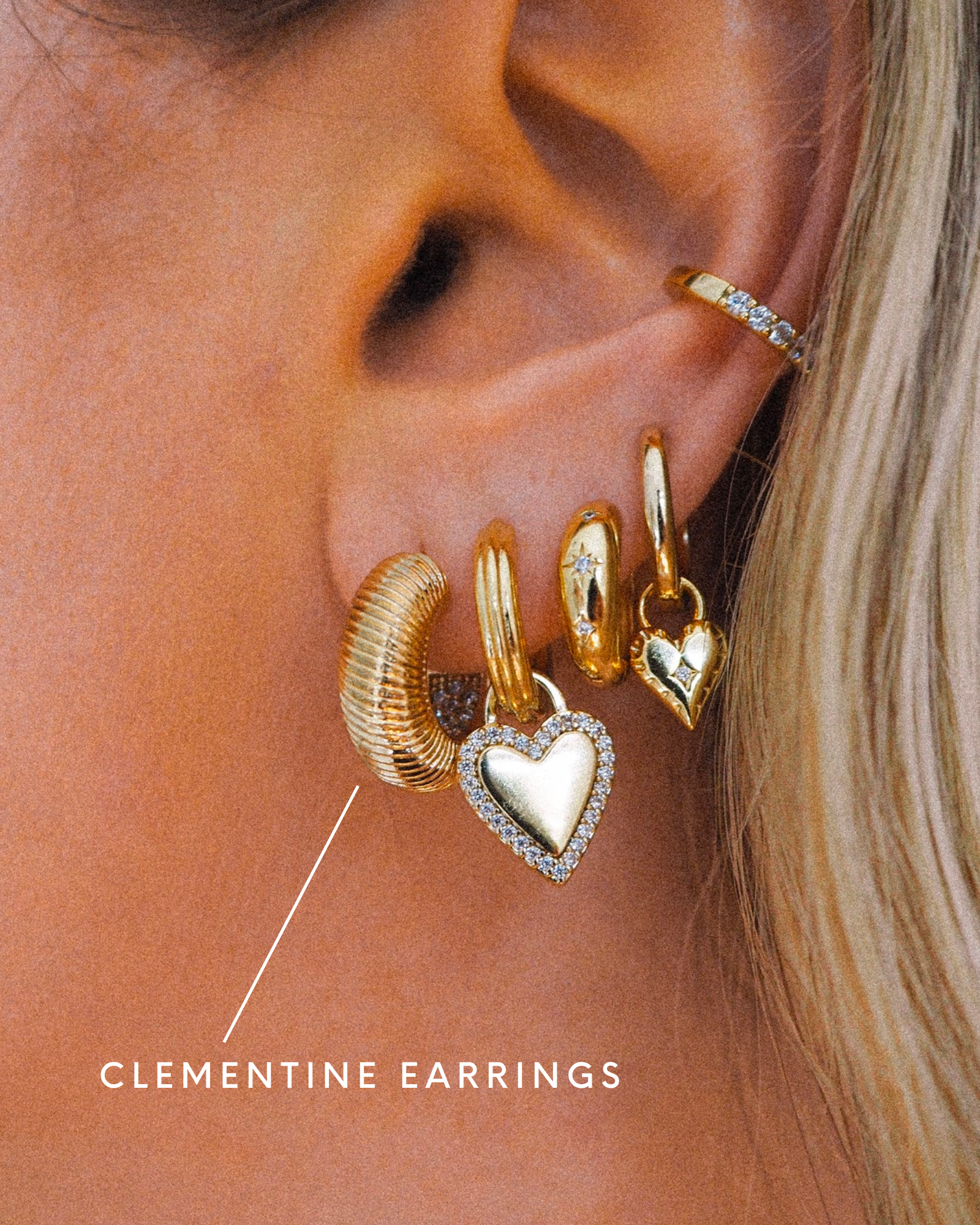 Five and Two Clementine Earrings