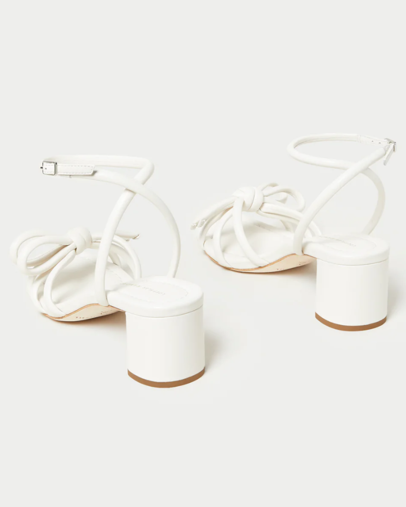 Loeffler Randall Mikel Leather Bow Sandal in White